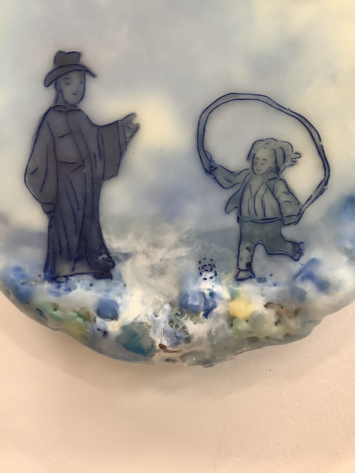Cecile Chong, Jump In (in blue), 2019