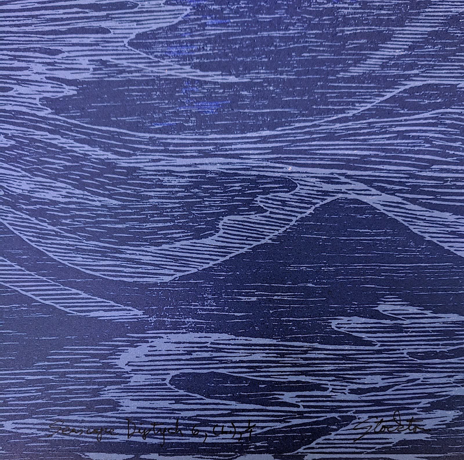 Eve Stockton, Seascape Diptych 6, 2015