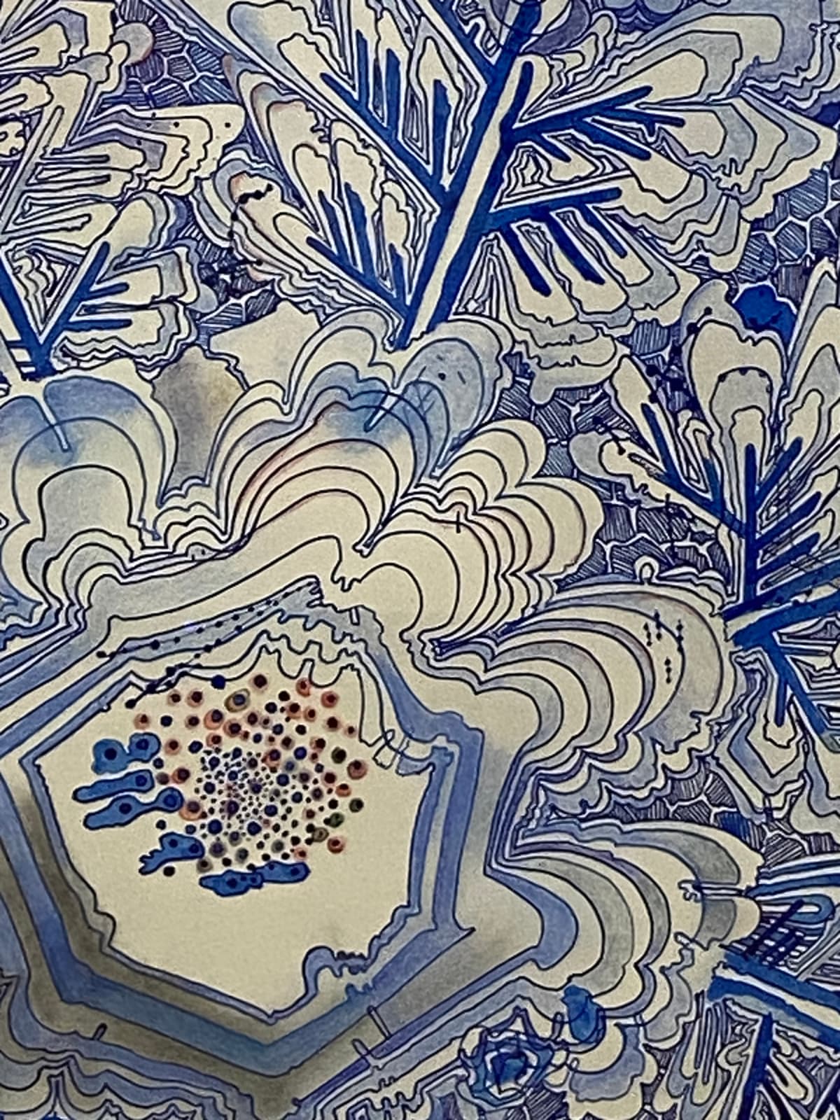 Sarah Morejohn, Snow Flora, Falling, 2020