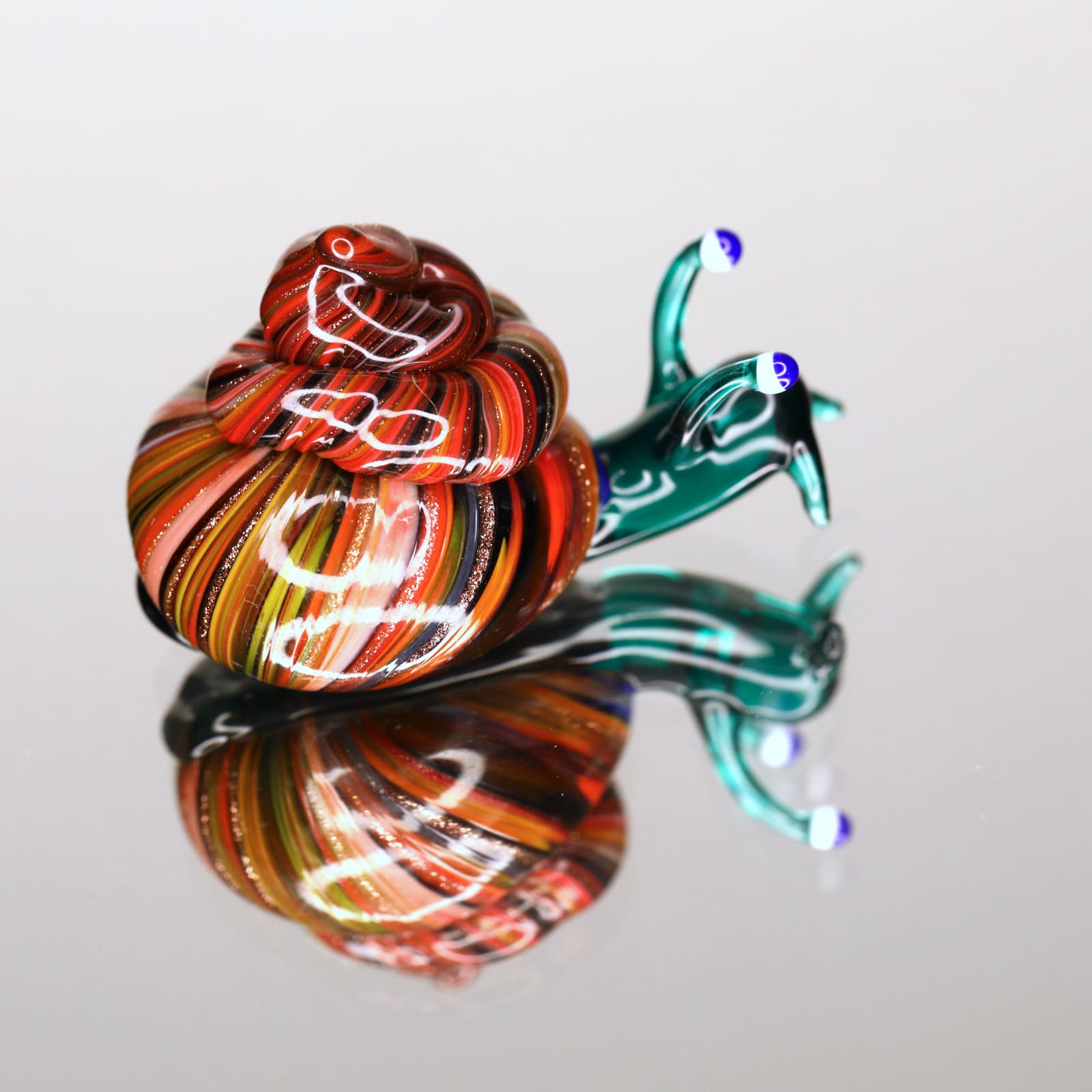 Elijah Schwartz, Red Turquoise Avent Snail, 2020