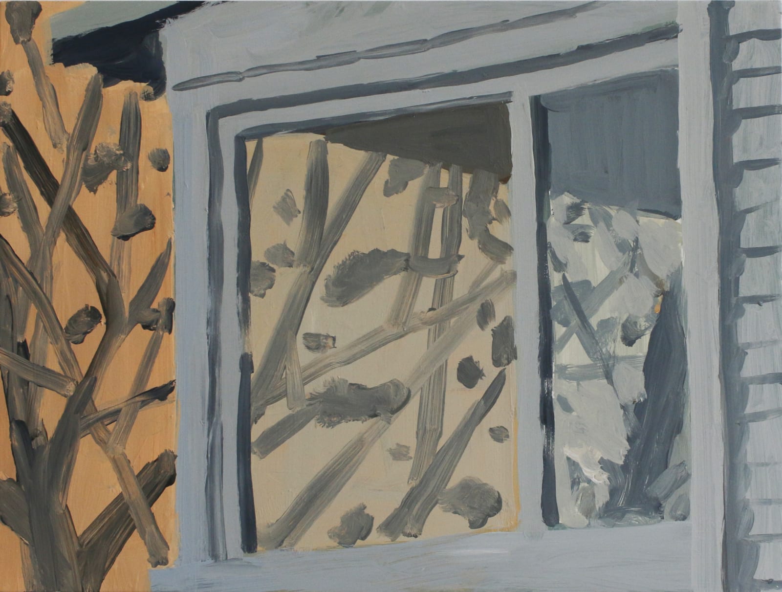 Sophie Treppendahl, Corsicana Window Study, Pink Sky, 2019