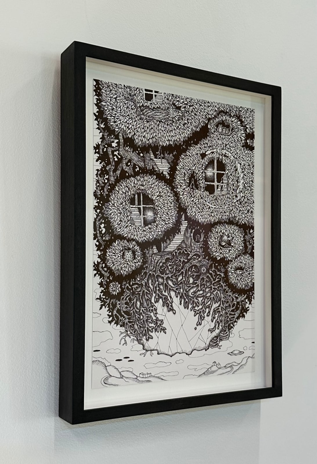 Michiyo Ihara, Soul Flowers #47 "Floating land - forest life -", 2024