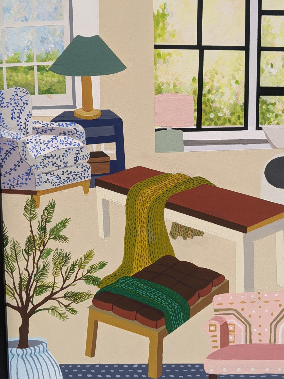 Yayoi Asoma, Untitled 24 (Blue Rug), 2022