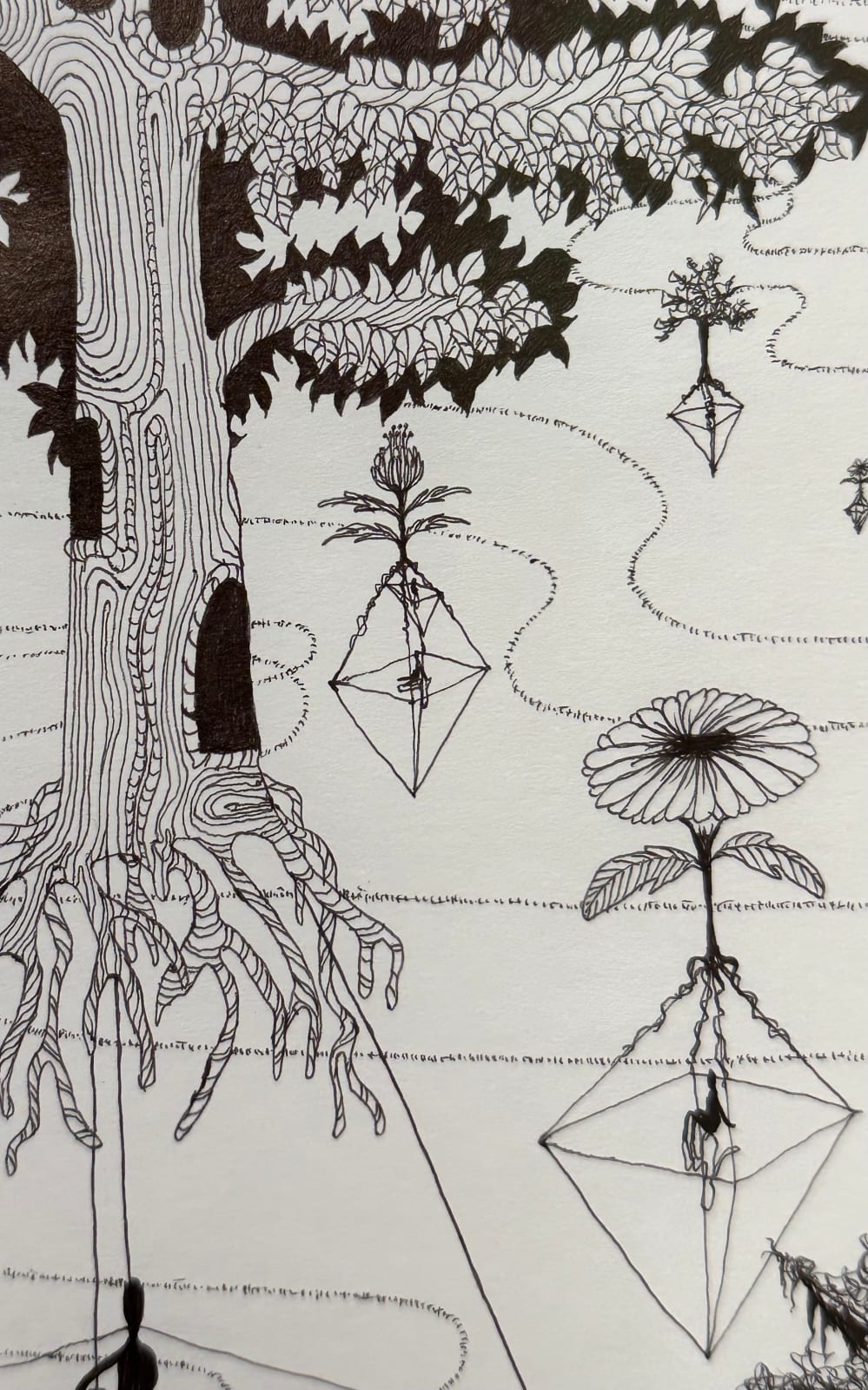 Michiyo Ihara, Soul Flowers #26 "My axis", 2024
