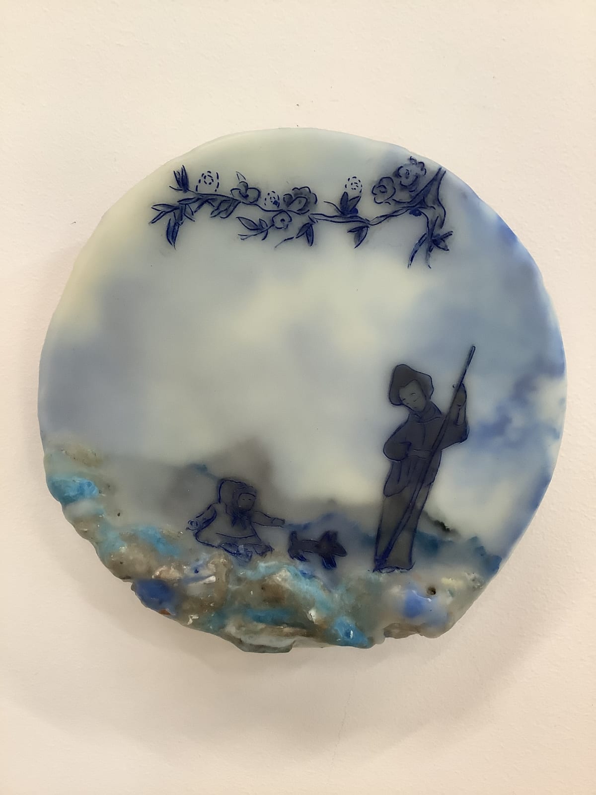 Cecile Chong, Mutual Friend (in blue), 2019