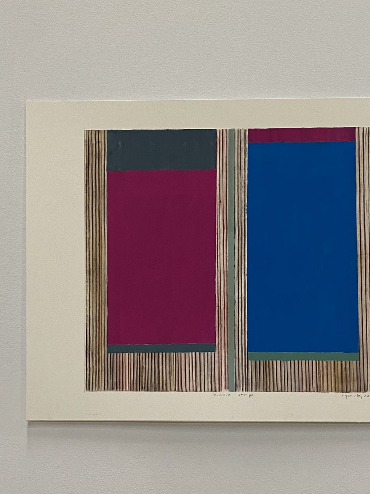 Elizabeth Gourlay (estate), Zinnia stripe, 2020