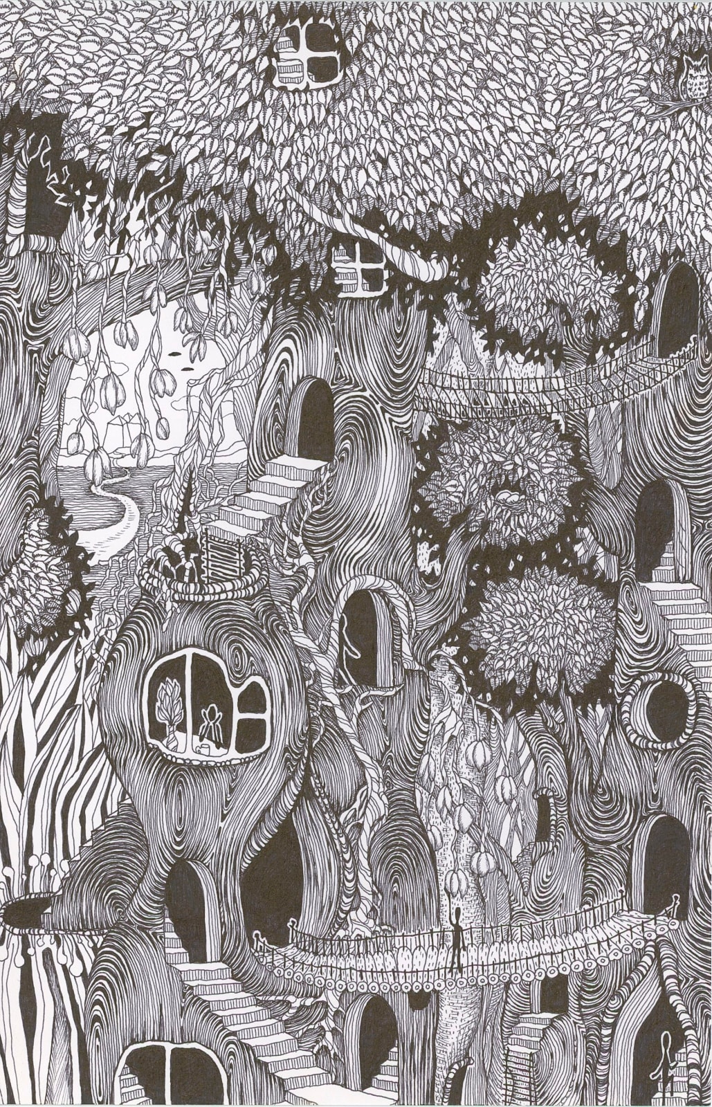 Michiyo Ihara, Soul Flowers #39 "Symbiosis - forest life -", 2024