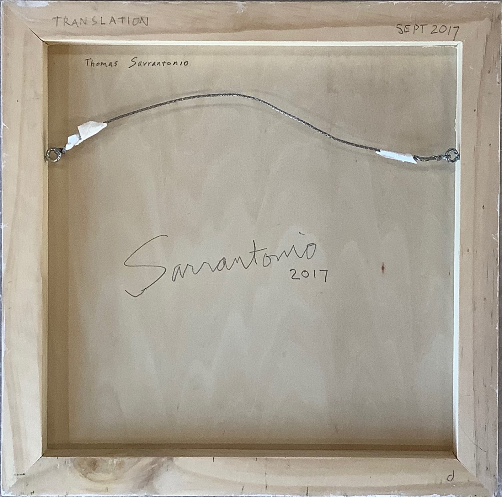 Thomas Sarrantonio, Translation, 2017