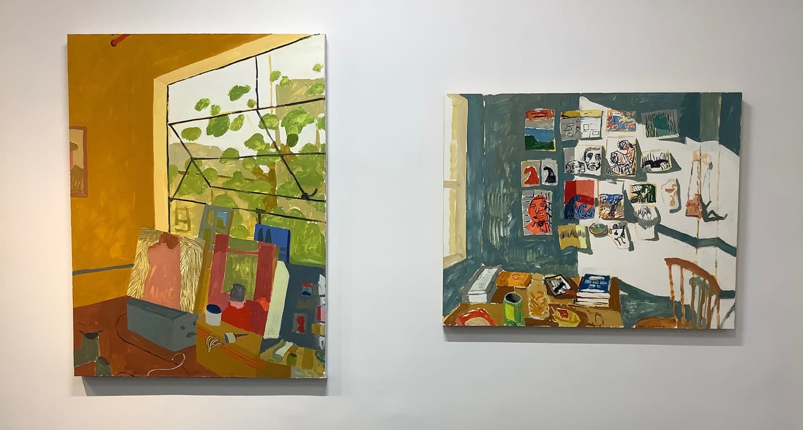 Sophie Treppendahl, Gold Studio Window, 2020