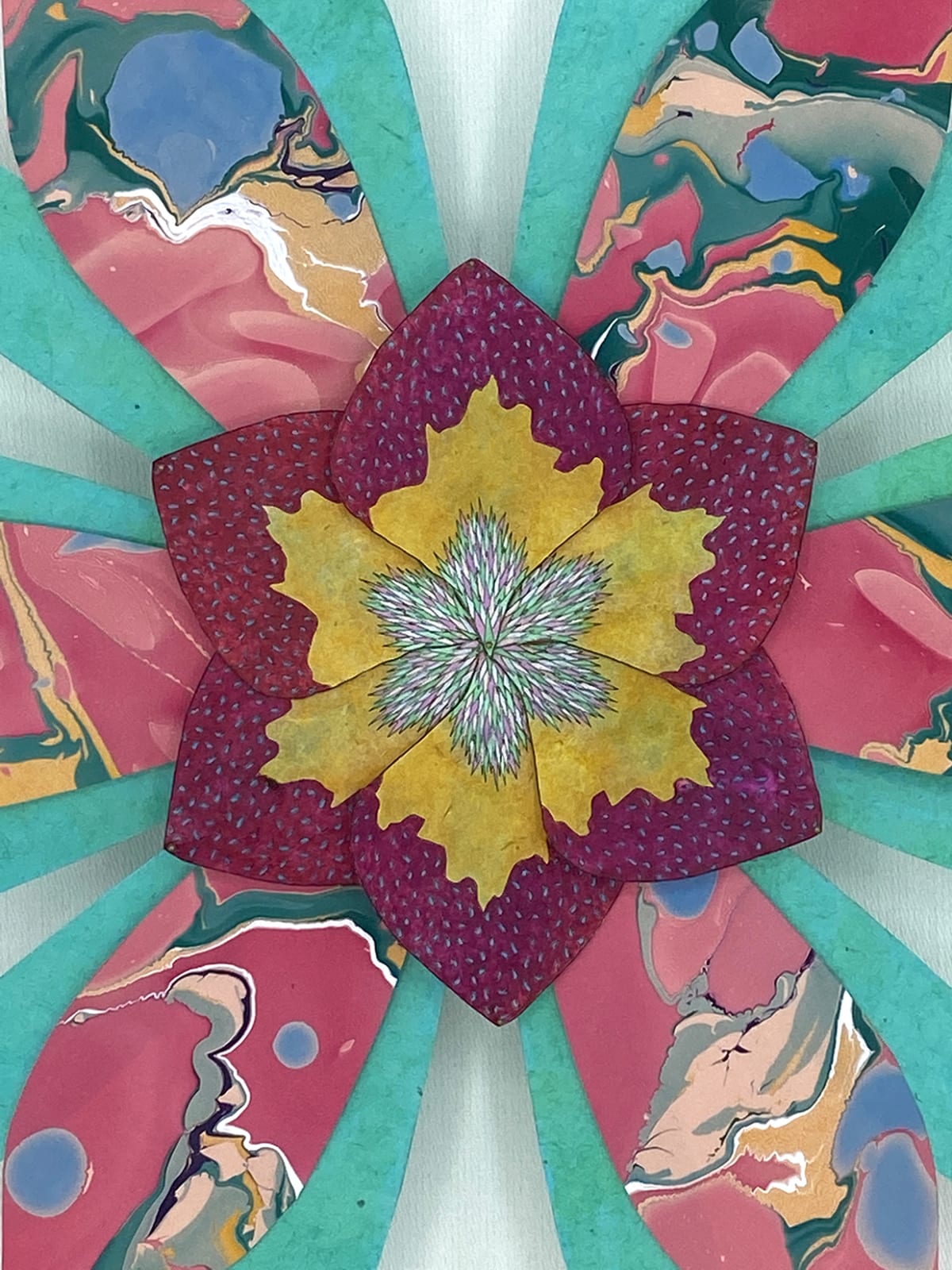 Jill Parisi, Paisleys and Thistles Star Flower, 2021