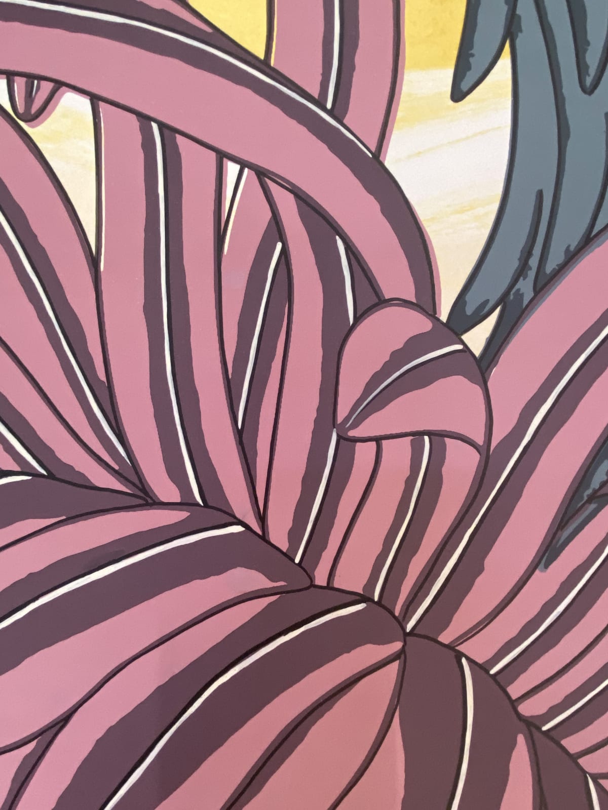 Nancy Blum, Mauve on Gold, 2020