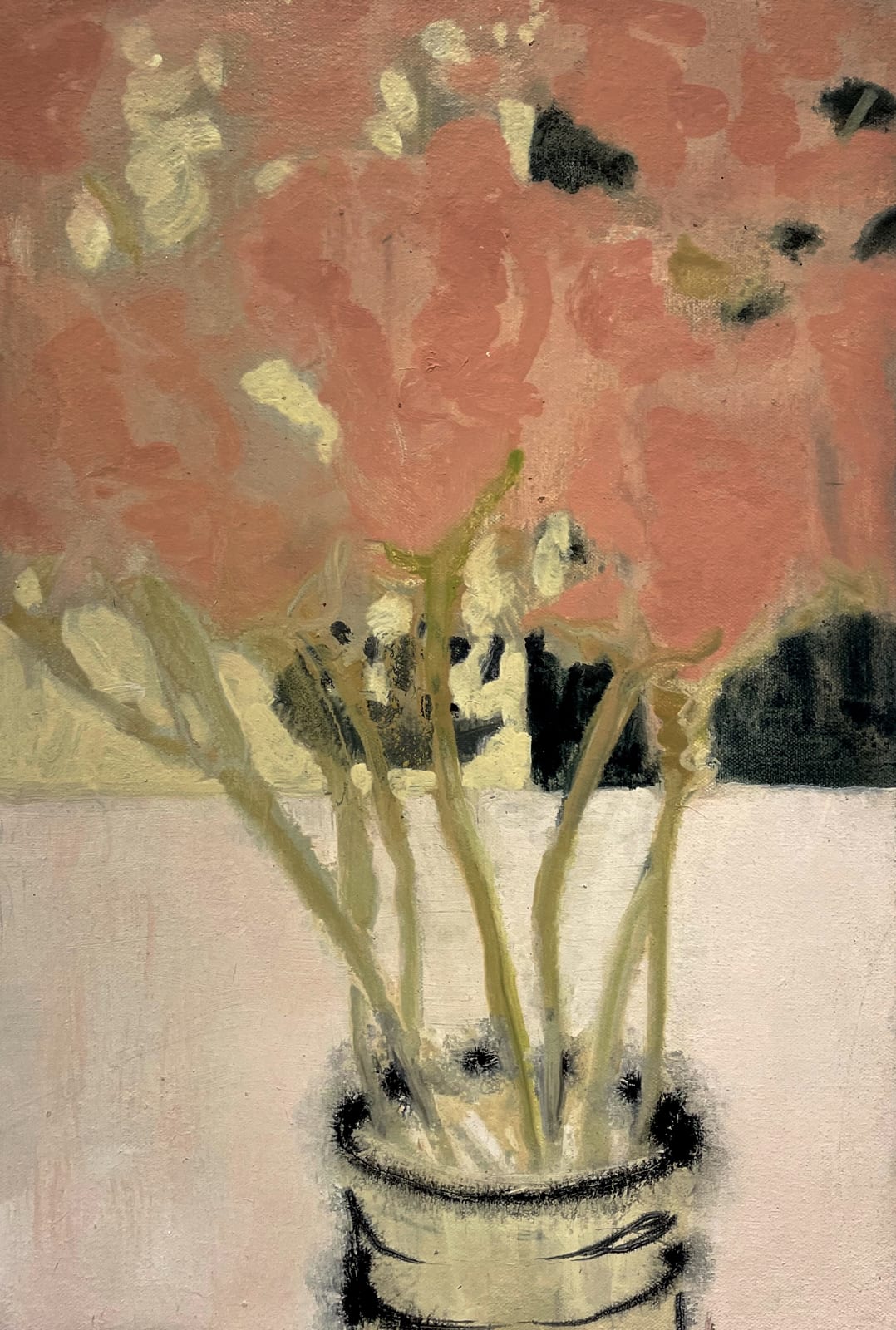 David Konigsberg, Vase of Pinks, 2021