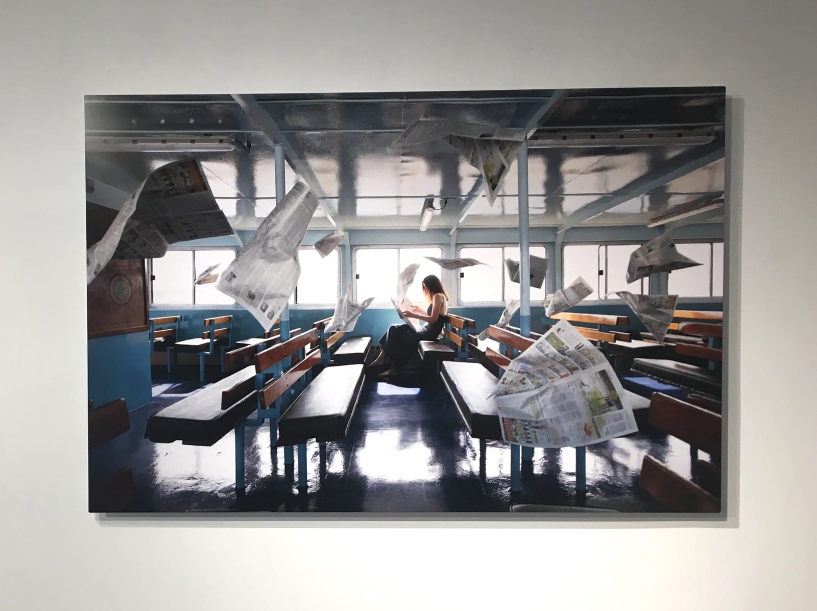 Adrien Broom, Lost in Thought on the Fishers Island Ferry, 2018