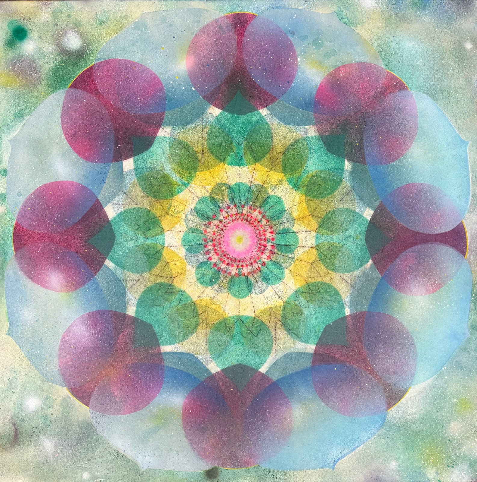 Mary Judge, Kaleidoscope Pop Green Blend, 2025
