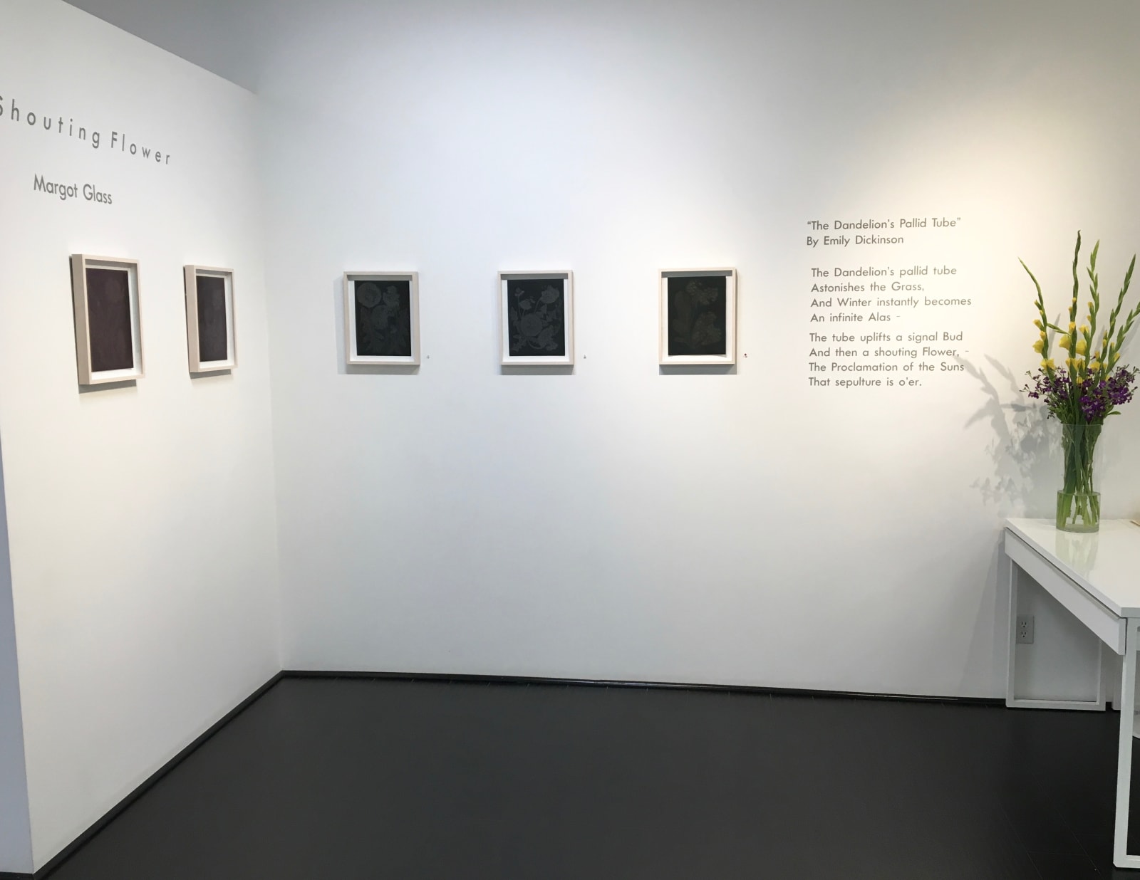 Margot Glass, Three Dandelions with Bud, 2018