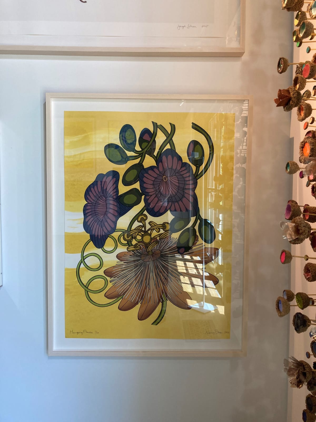Nancy Blum, Hanging Flowers, 2021