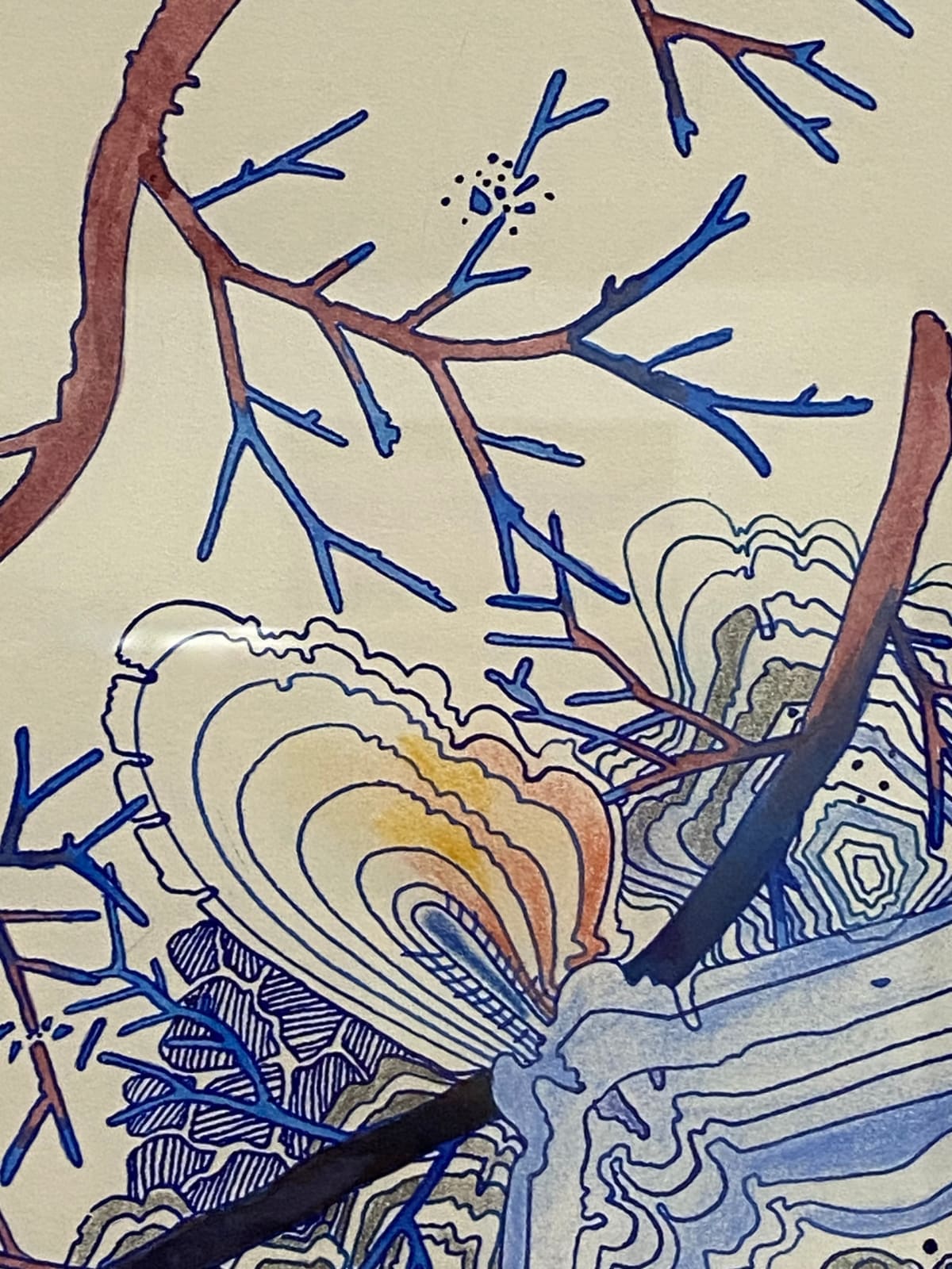 Sarah Morejohn, Snow Flora, Falling, 2020