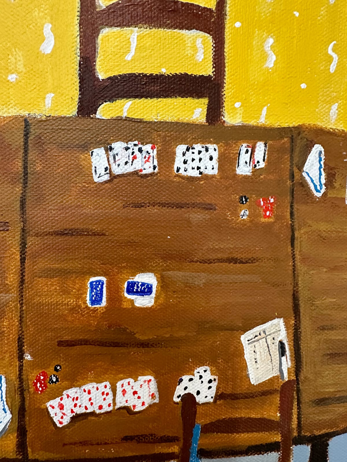 Polly Shindler, Gin Game In Yellow Room, 2023