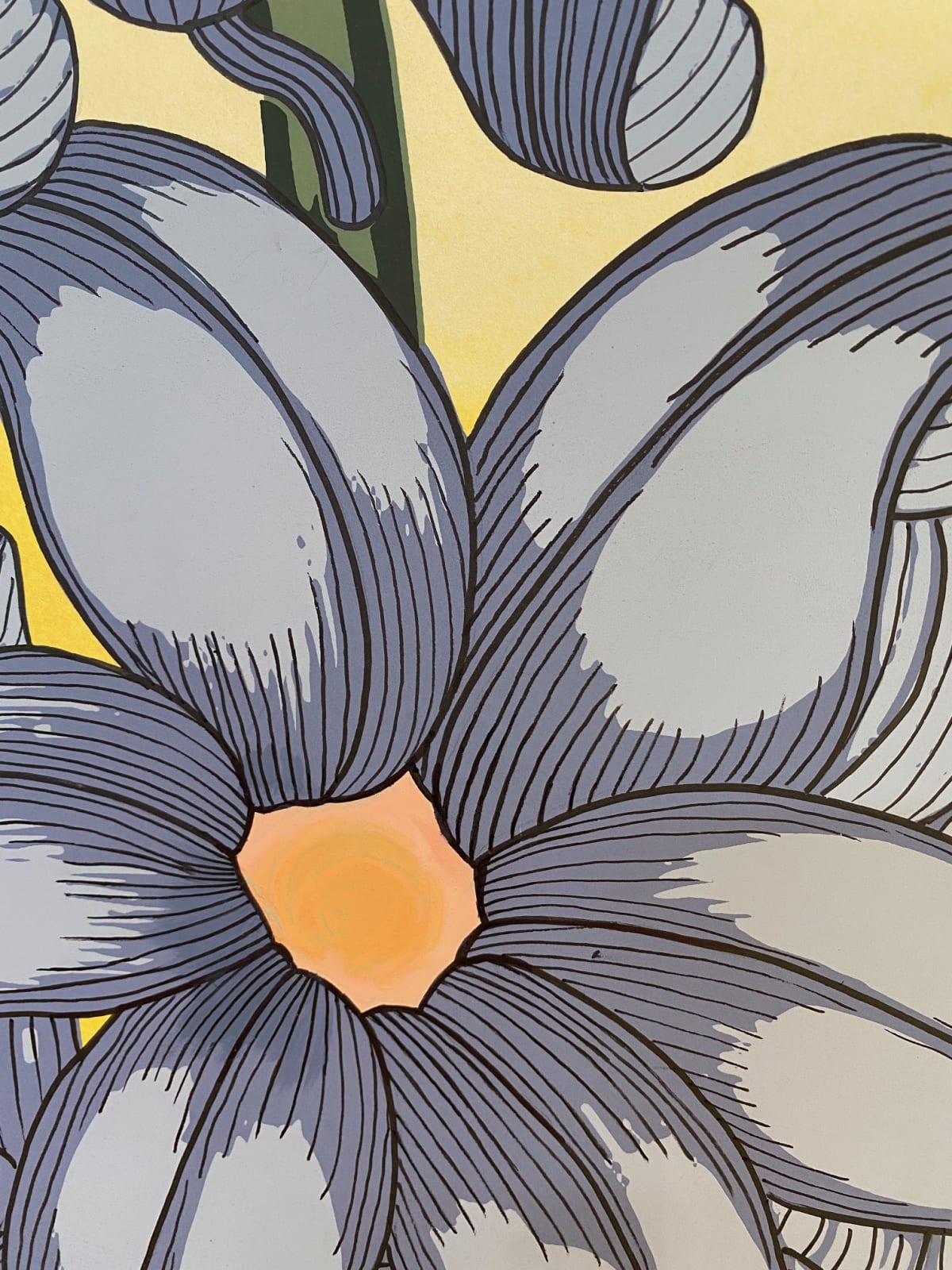 Nancy Blum, Blue on Gold, 2020