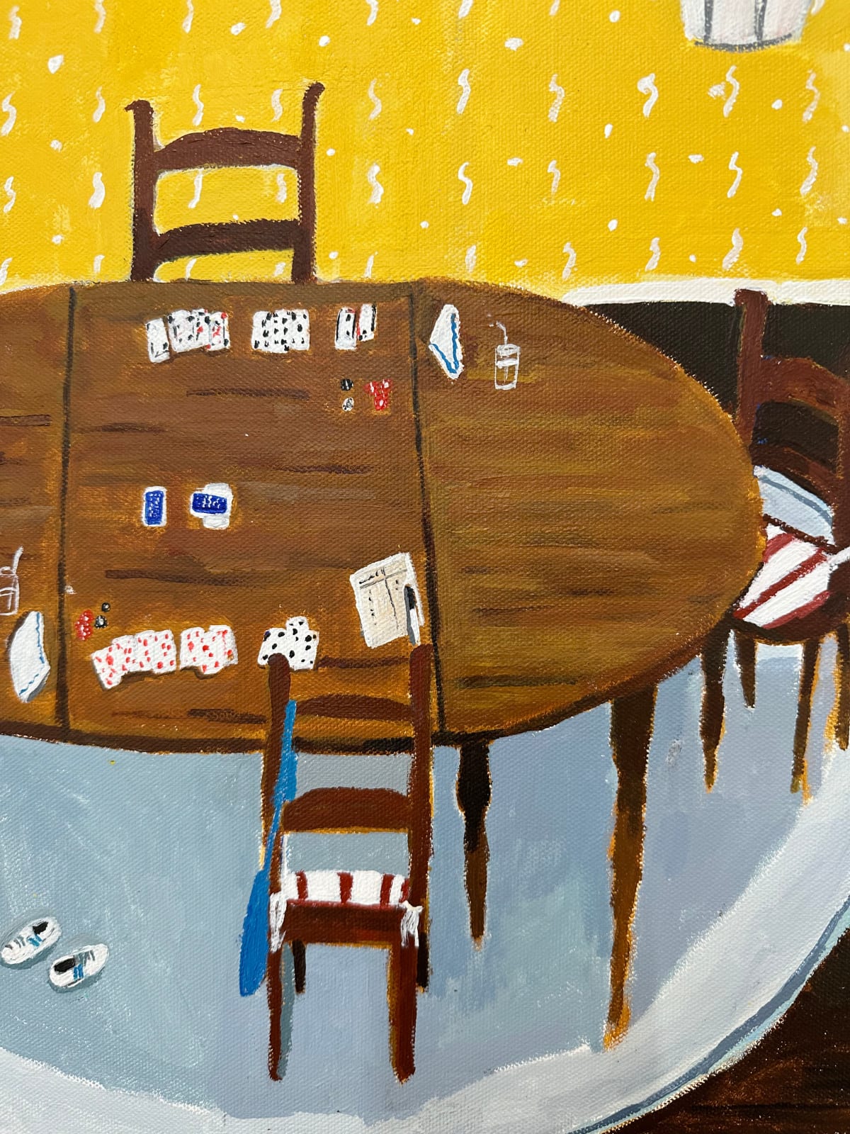 Polly Shindler, Gin Game In Yellow Room, 2023