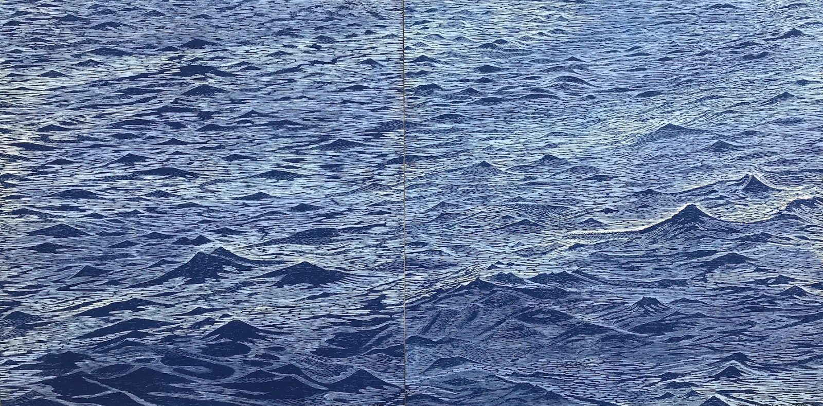 Eve Stockton, Seascape Diptych 23, 2019