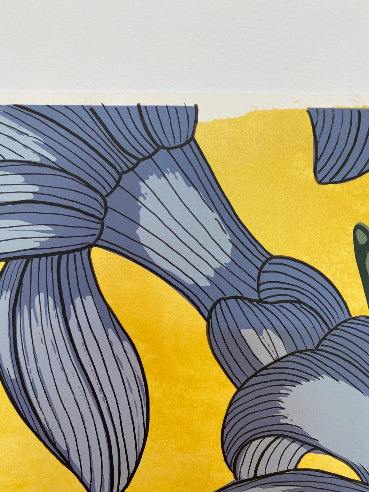 Nancy Blum, Blue on Gold, 2020