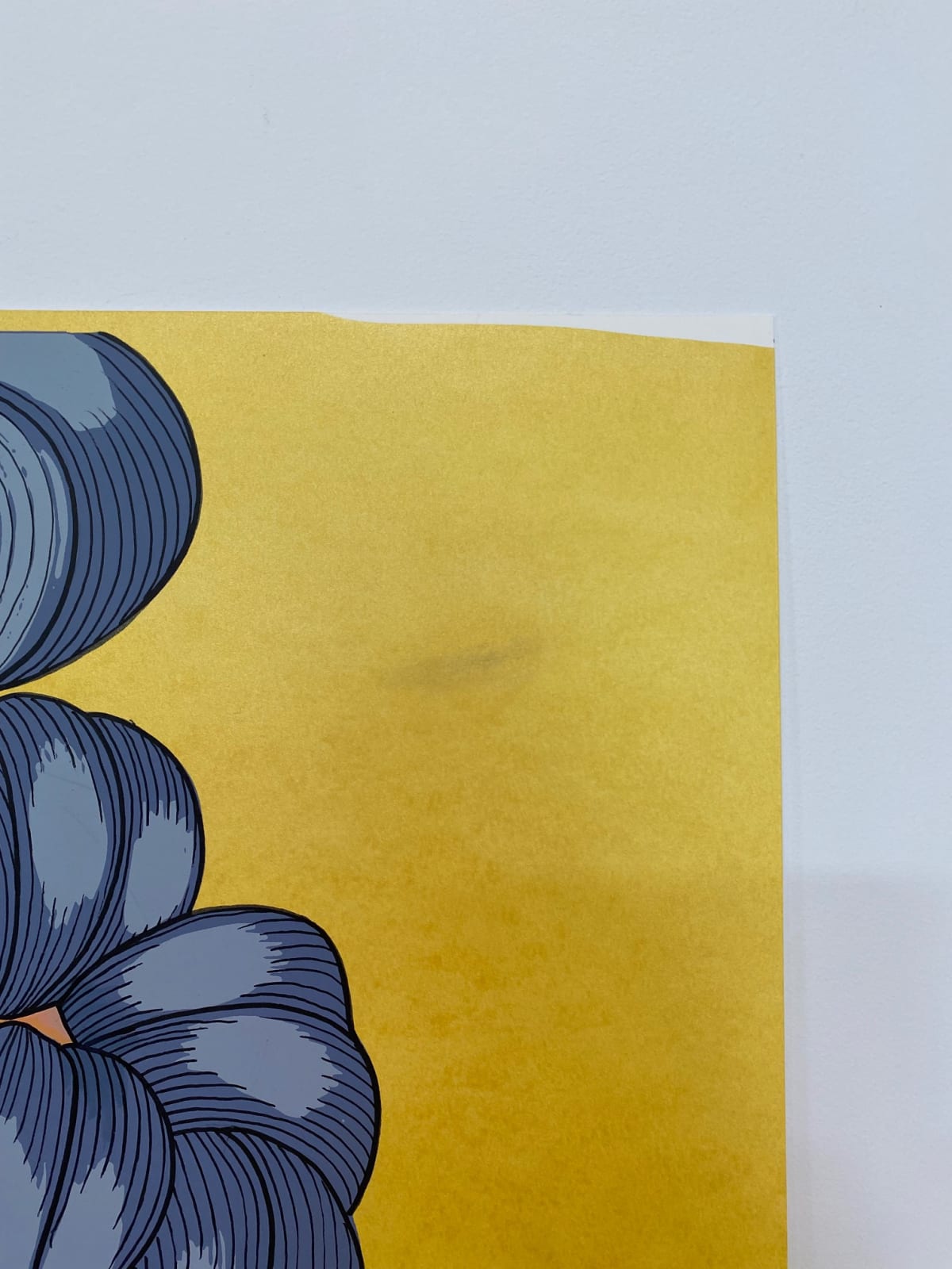 Nancy Blum, Blue on Gold, 2020