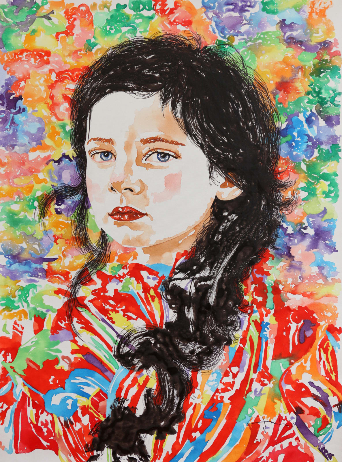 Carlos Gamez de Francisco, Portrait of a Young Girl, 2017