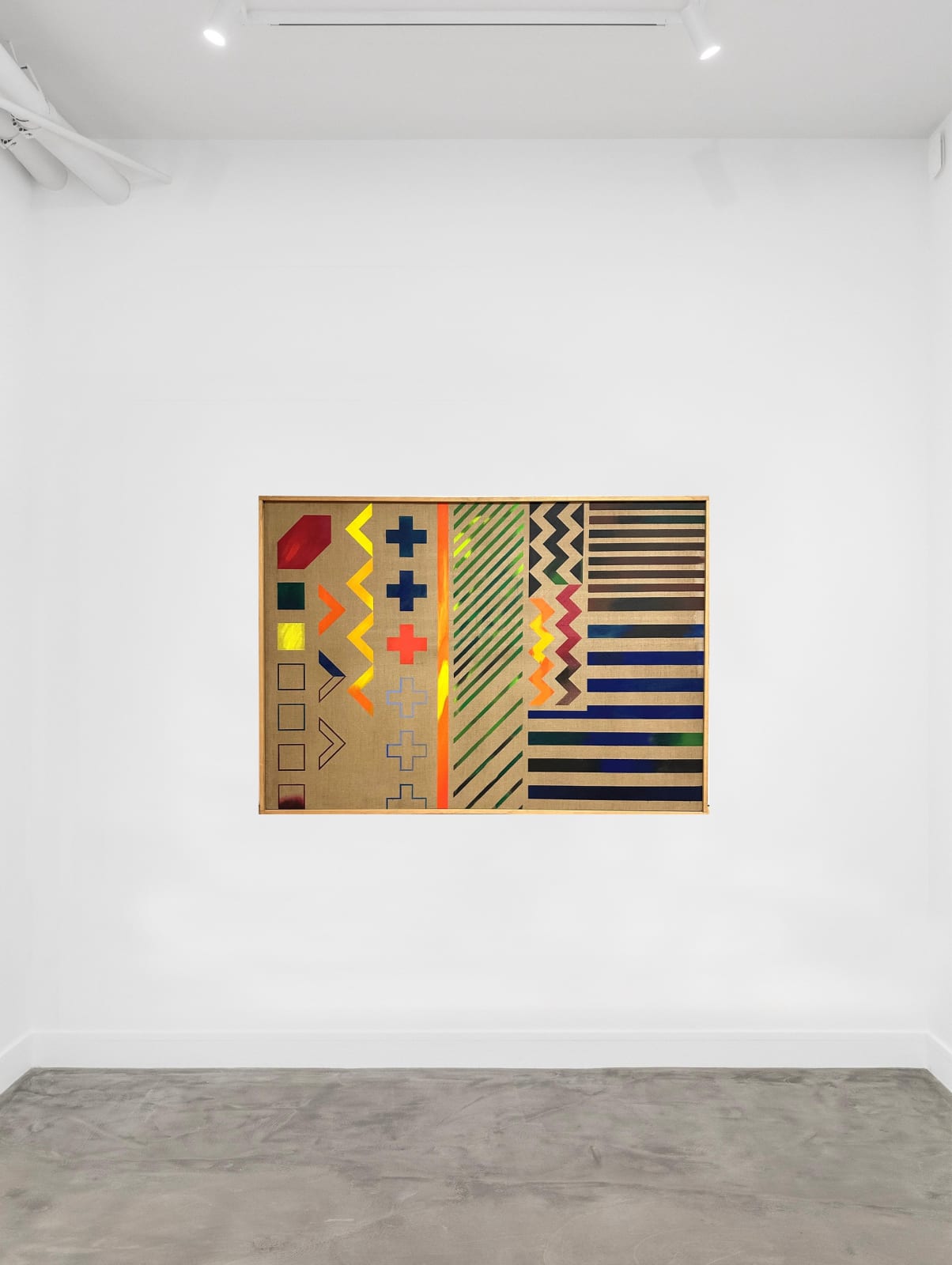Guy de Rougemont, Petits signes sur toile écrue, 1977