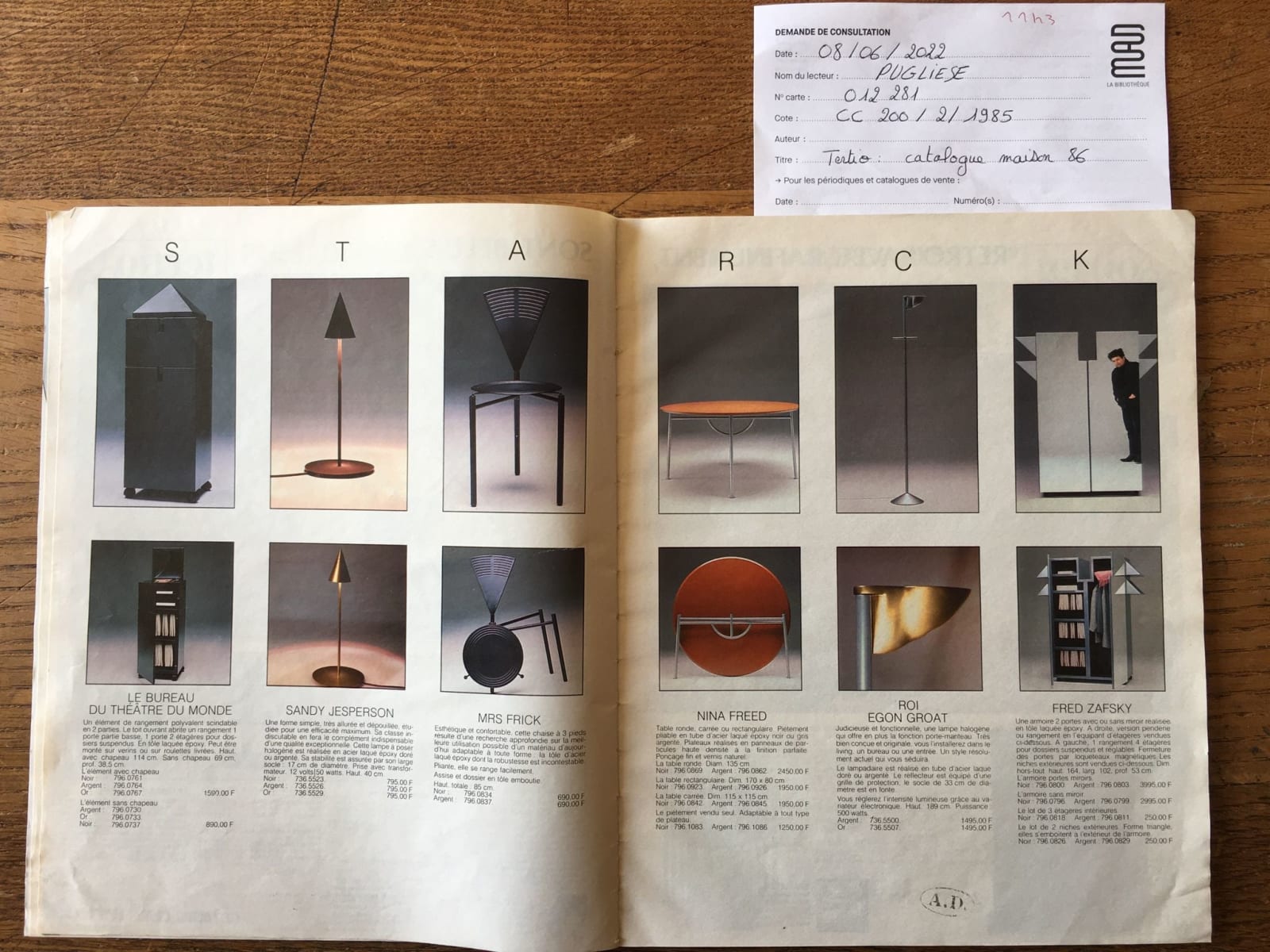 Philippe Starck, Armoire Fred Zafsky, Ca. 1985