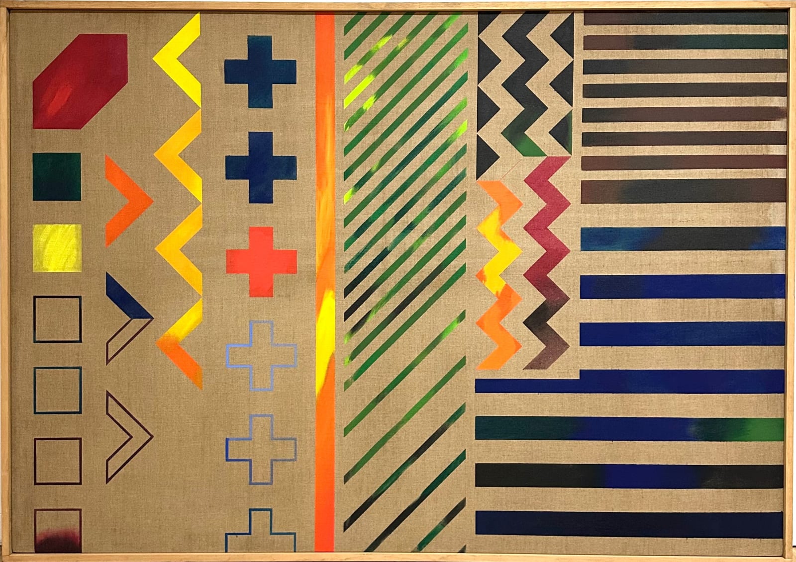 Guy de Rougemont, Petits signes sur toile écrue, 1977