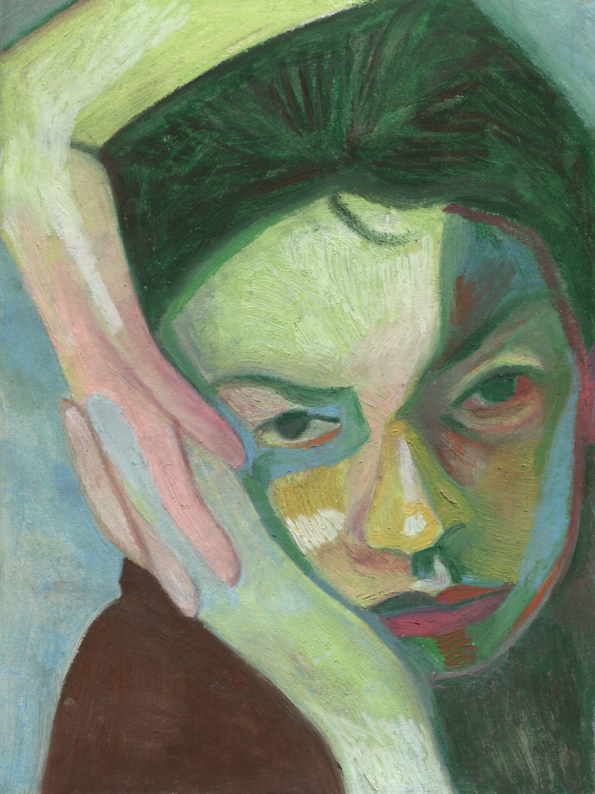 Inès Longevial, Green Face, 2021