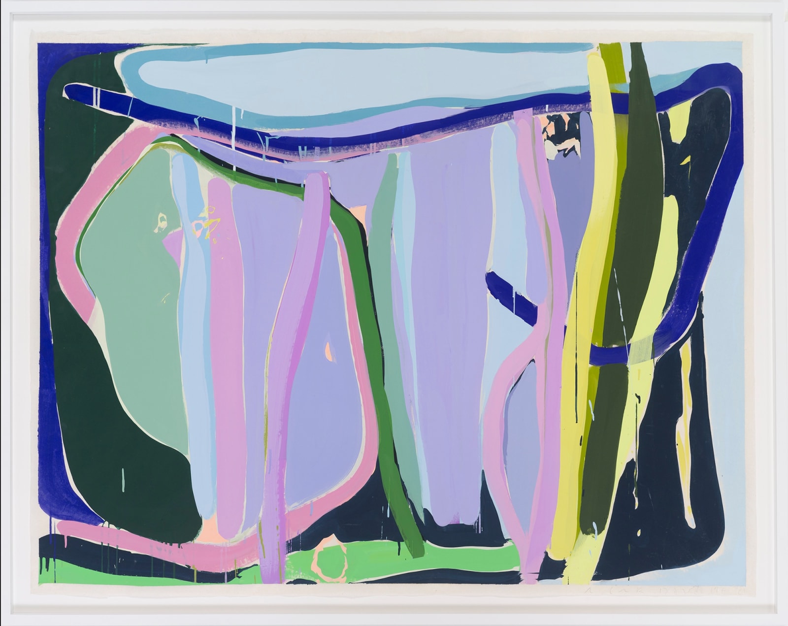 Idir Davaine, Avant la lettre (paysage, soleil couchant), 2021