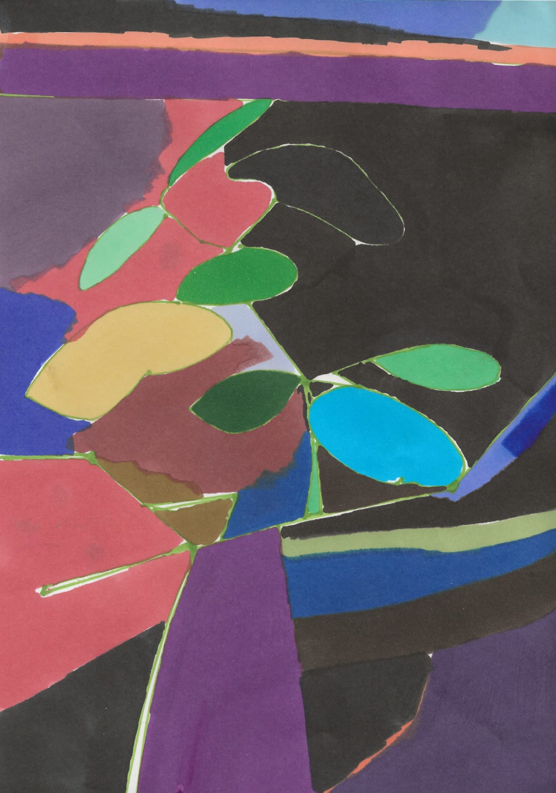 Idir Davaine, Fleur errante sur fond terreux, 2021