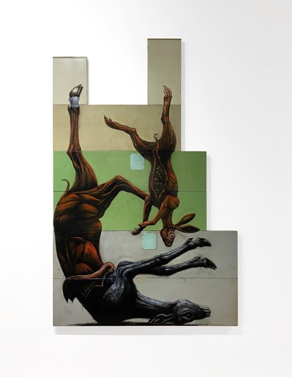 ROA, CERVUS ELAPHUS HIPPELHUS - LEPUS EUROPAEUS MEMENTO MORI (Central European Red Deer & Cerf élaphe d’Europe centrale), 2020