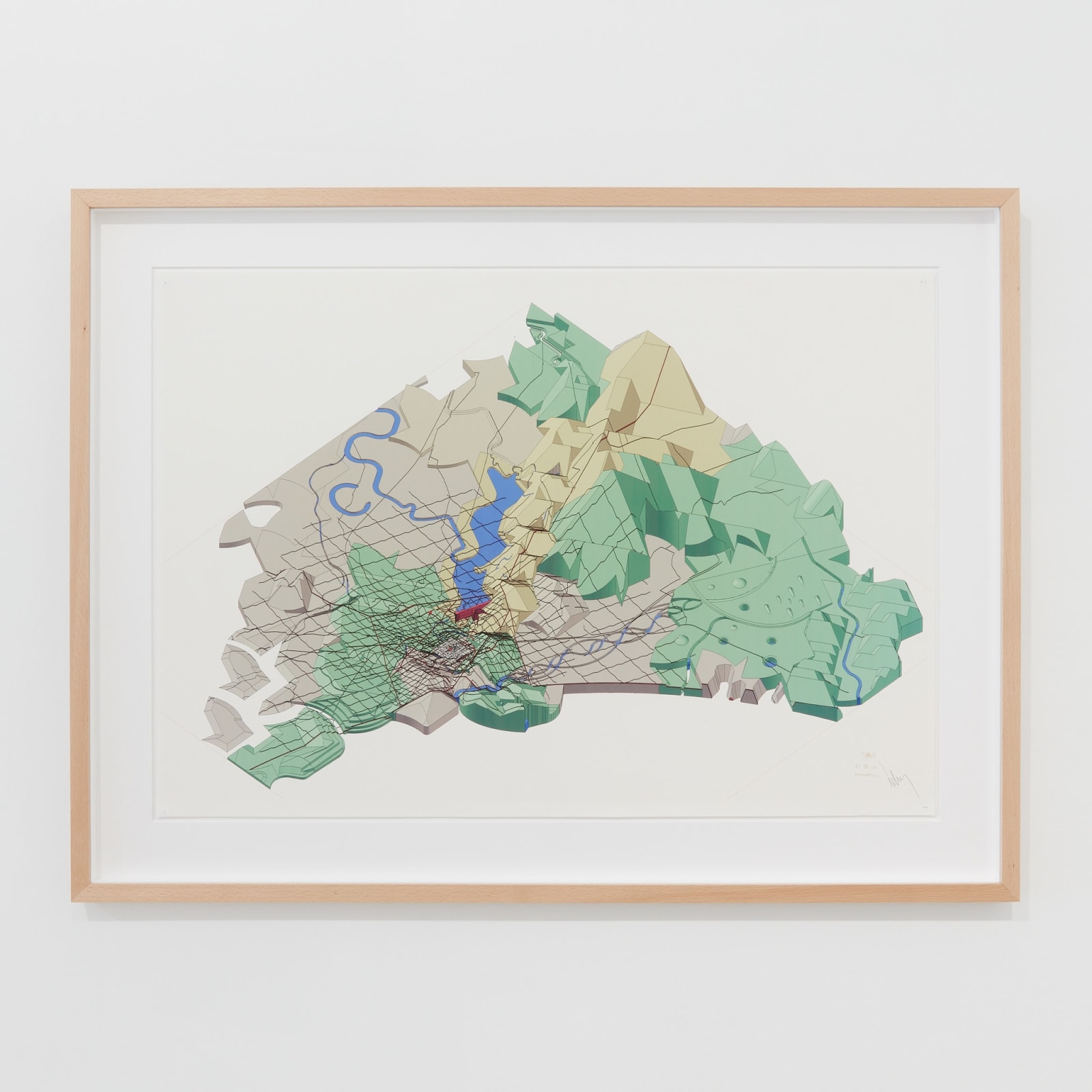 Luc Deleu & T.O.P. office, Darling Springs upon the Cuesta, research, frist sketch, born digital stamped print, 2007