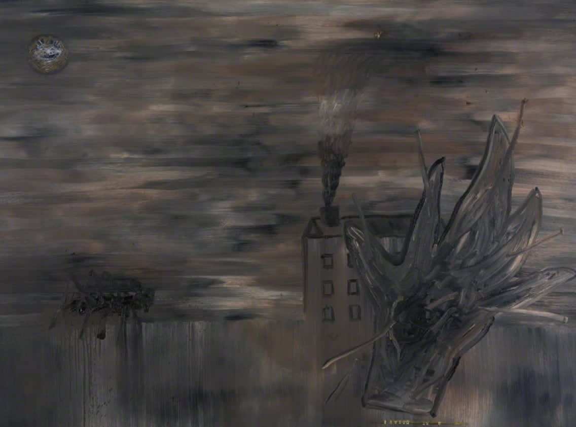 David Lynch, Shadow of a twisted hand across my house, 1988