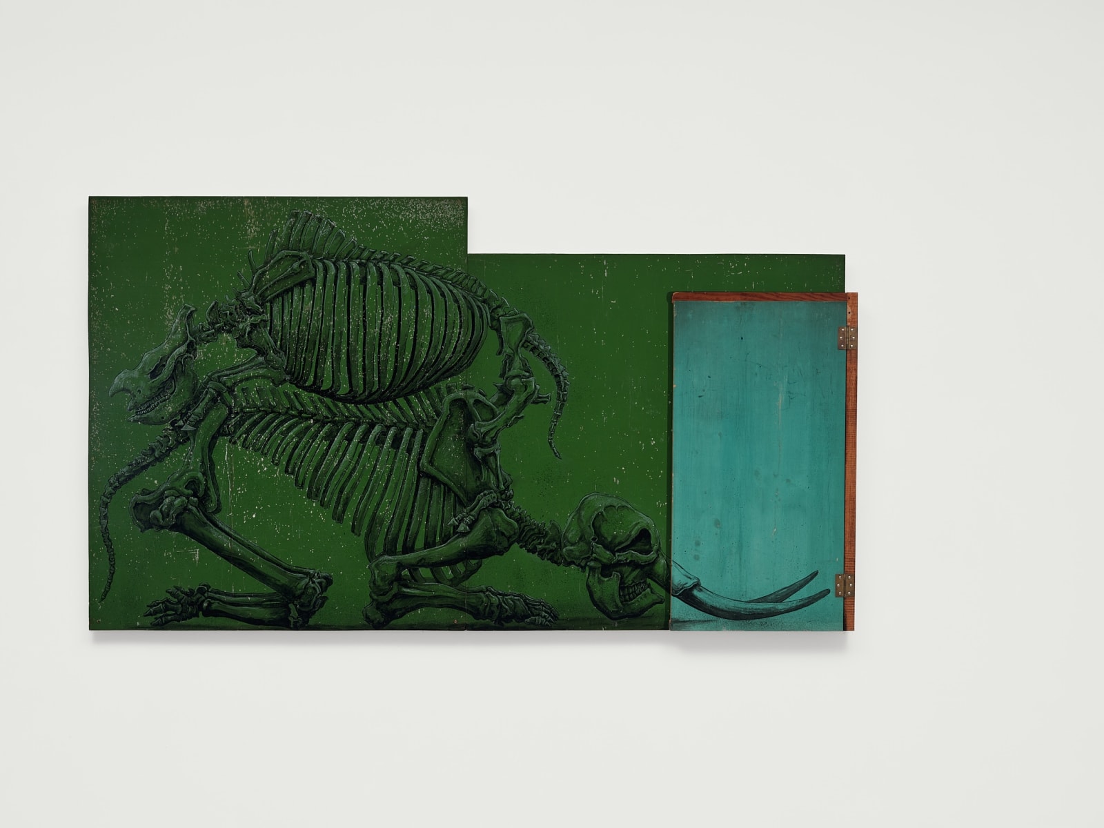 ROA, RHINOCEROS AND ELEPHANT SKELETONS MMXXV (including tusks), 2025