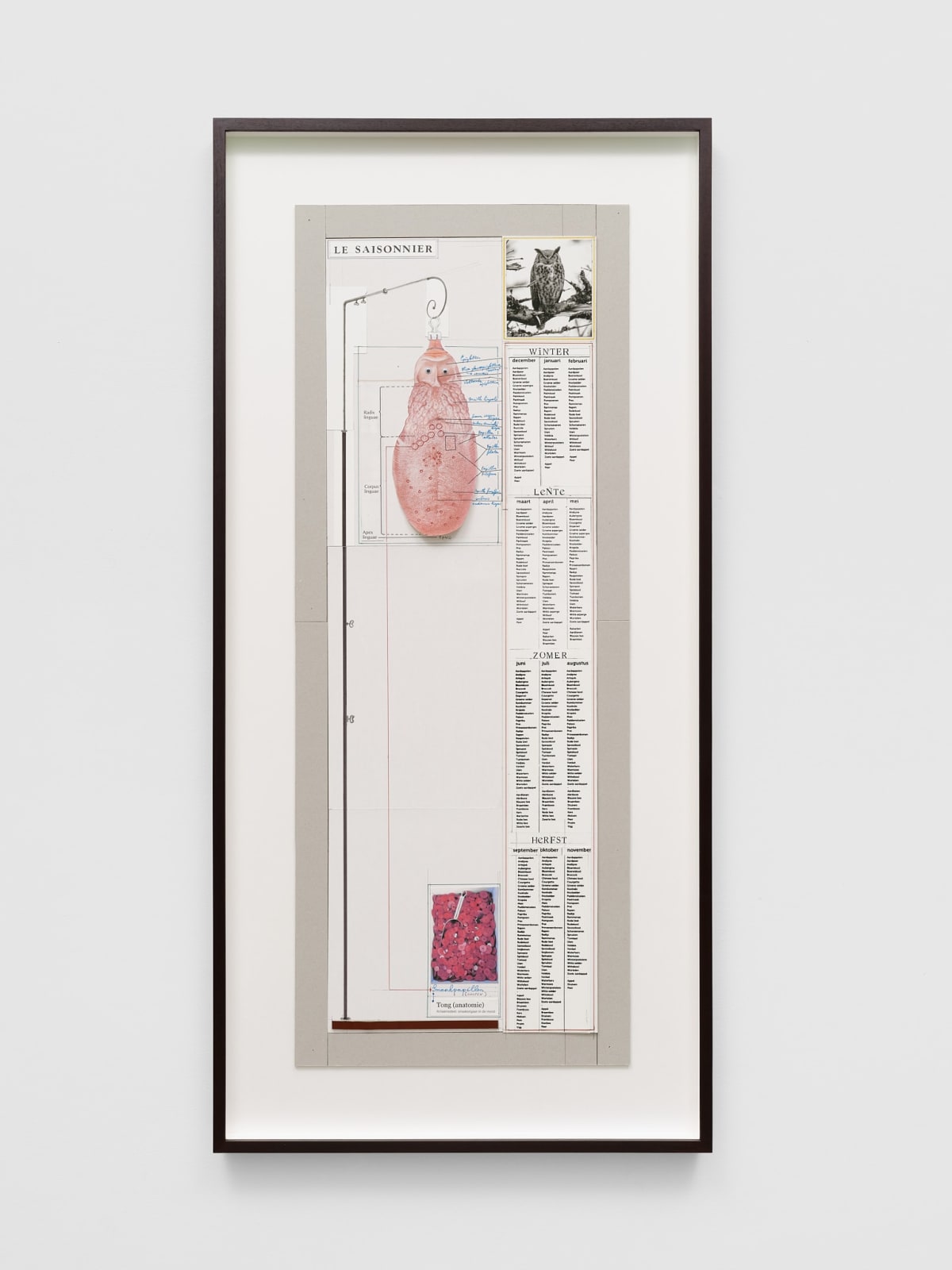 Patrick Van Caeckenbergh, Le Saisonnier - Ontwerp voor sculptuur in boom (uil & tong), 1998-2024