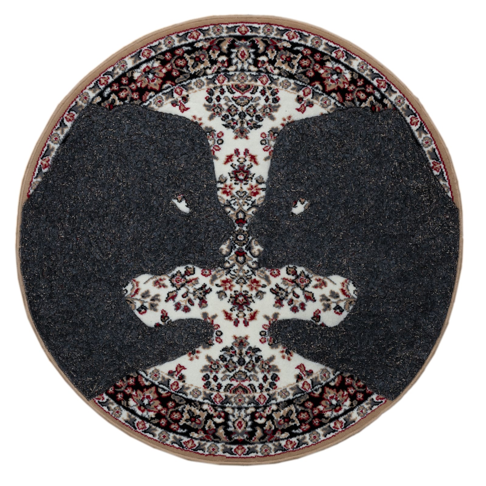 Nasan Tur, Burned Carpet, 2025