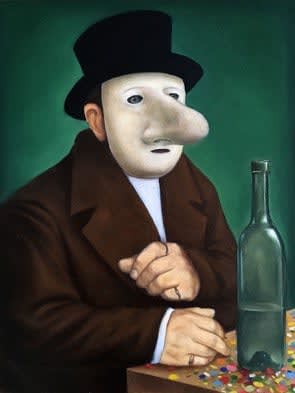 Antoine Roegiers, L'Homme au chapeau, Série Carnavals, 2018