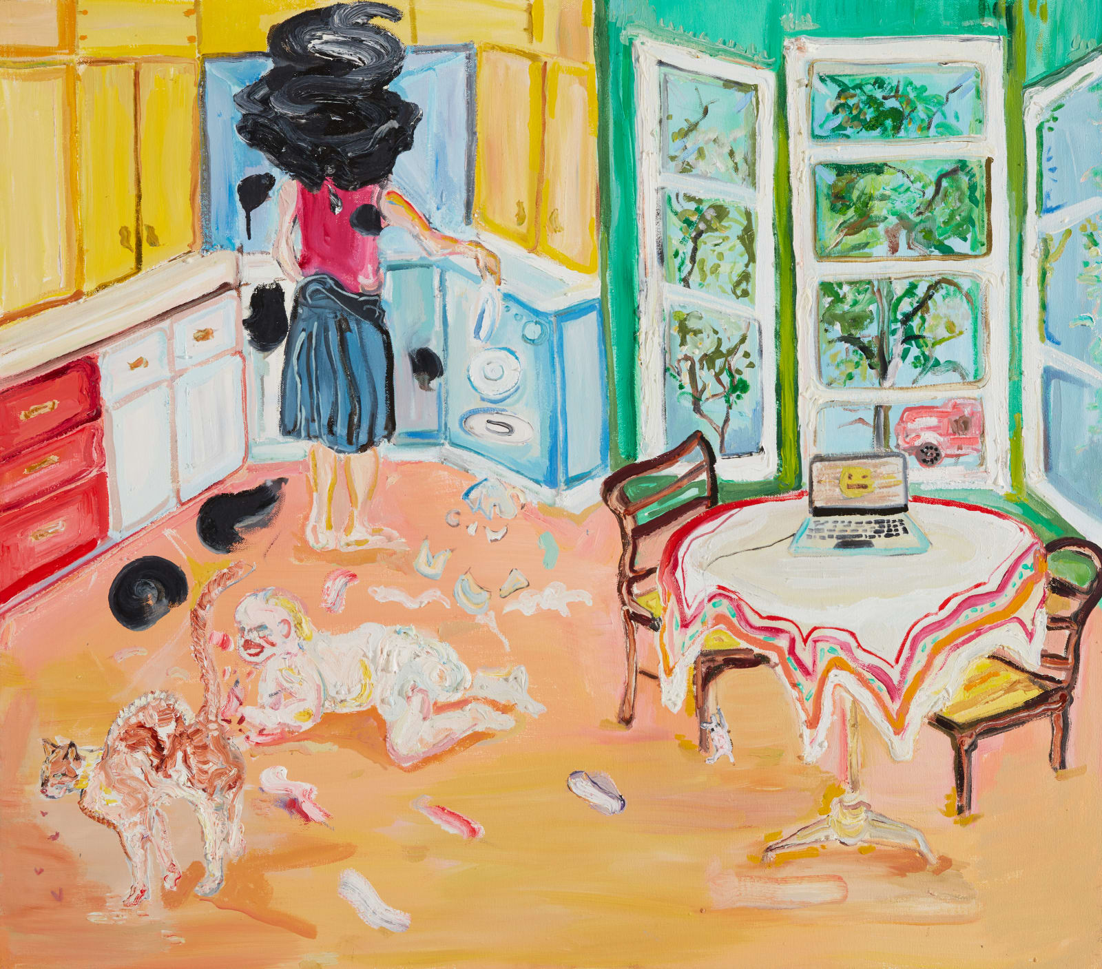 Sheila Rennick, Working from Home, 2020