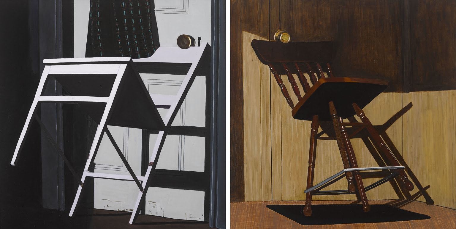 Stephen Loughman, Wolf/Walking (Diptych), 2018