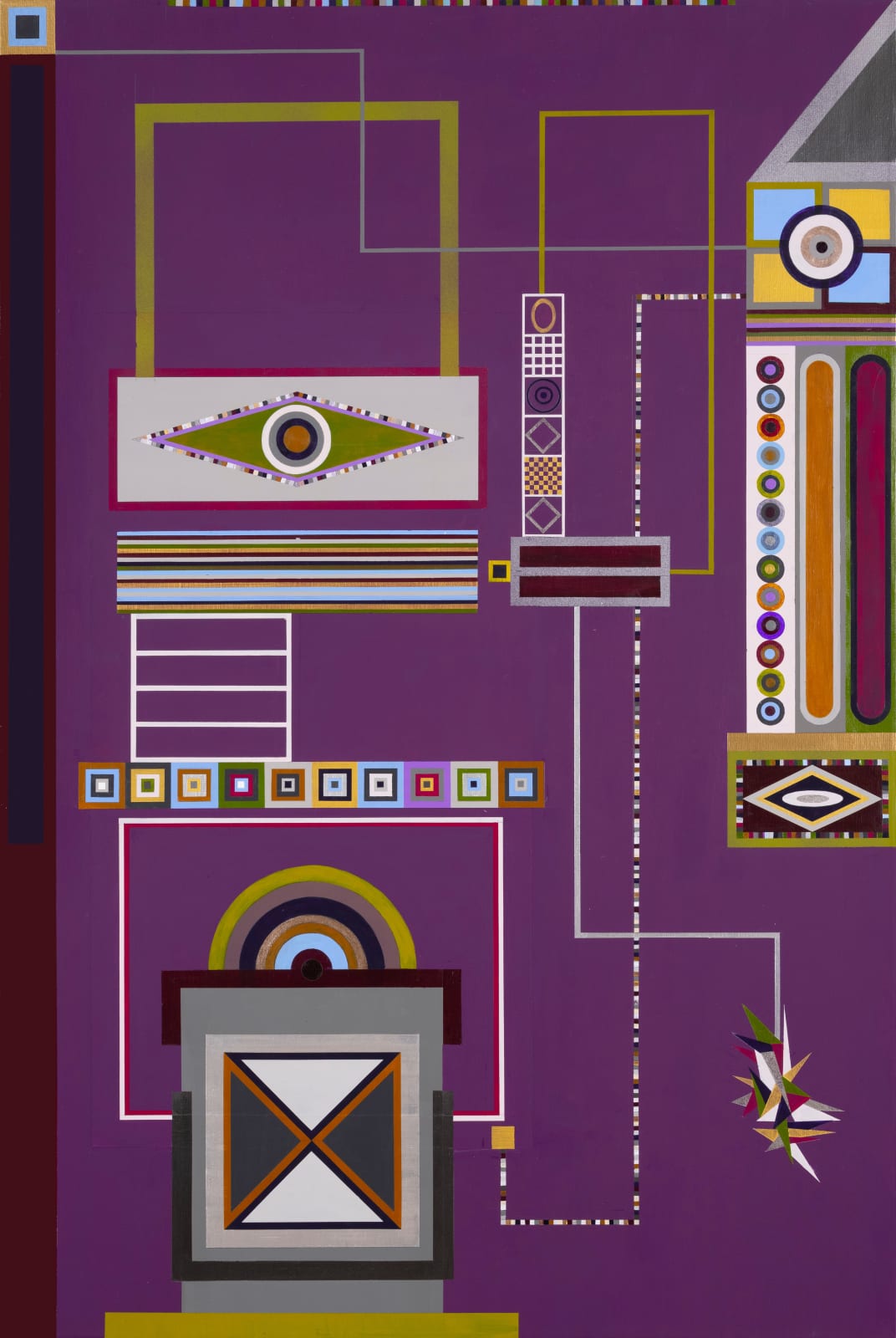 Dannielle Tegeder, Amaranthine Mirror with Mourning dressing glass, grid stone thoroughfare drive with diamond quiet mechanism square, 2024