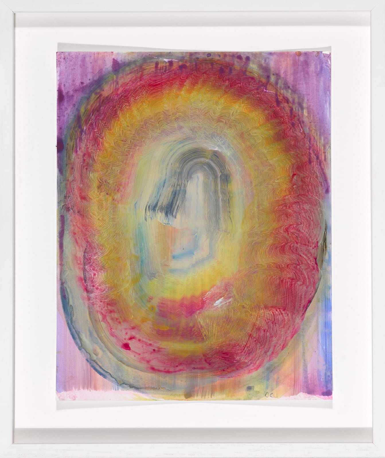 Diana Copperwhite, Circle portrait vanishing aperture (Lavender), 2021