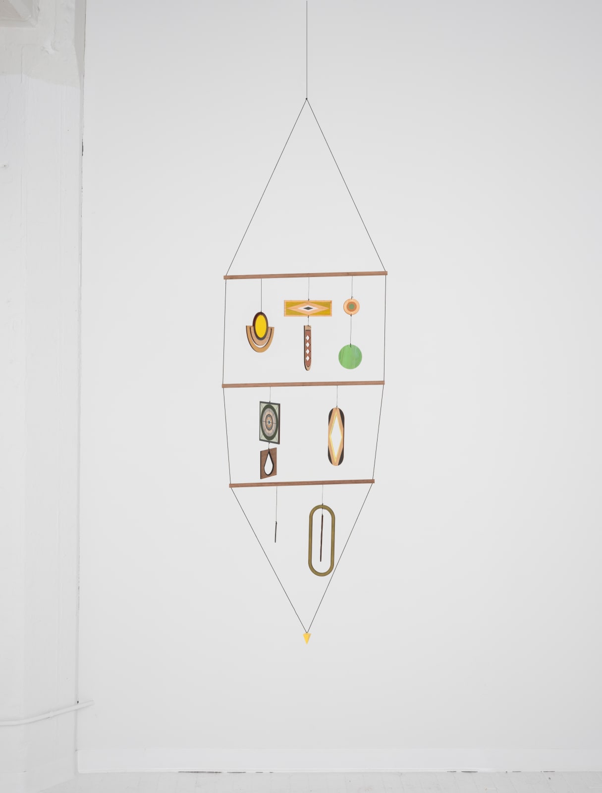 Dannielle Tegeder, Conjuring ladder of Information, with Threaded safe stations, And Warming buildings with Love dot boilers and And Computation with secret Cross-section circles , 2024