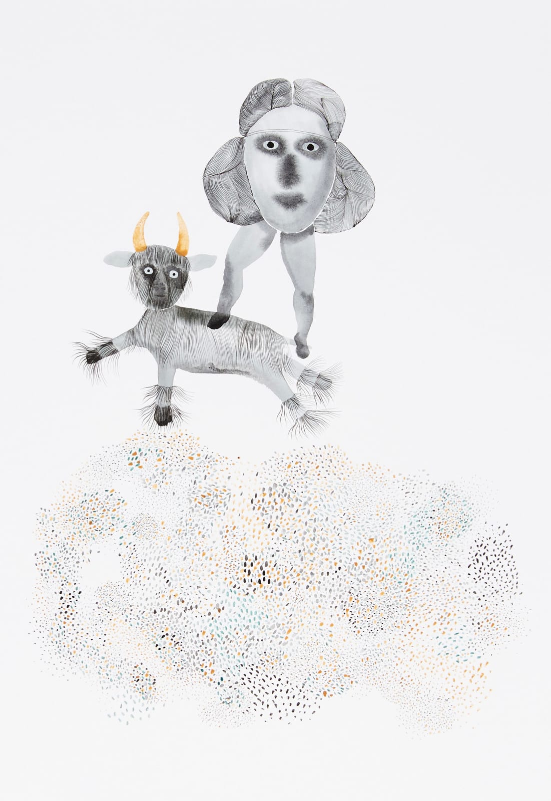 Vanessa Donoso Lopez, Endika fighting the bull of heaven , 2018
