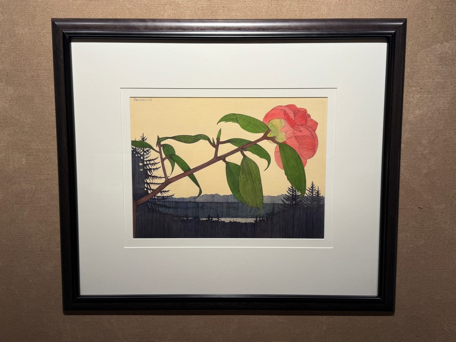 Art Hansen, ART HANSEN, CAMELIA AT DUSK
