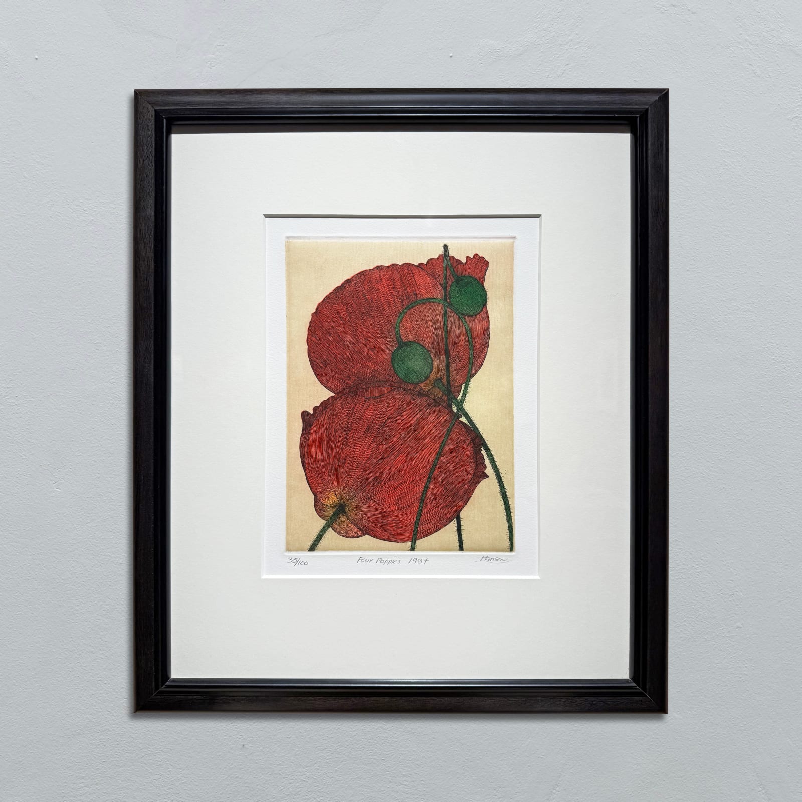 Art Hansen, Four Poppies - 1987 - 35/100