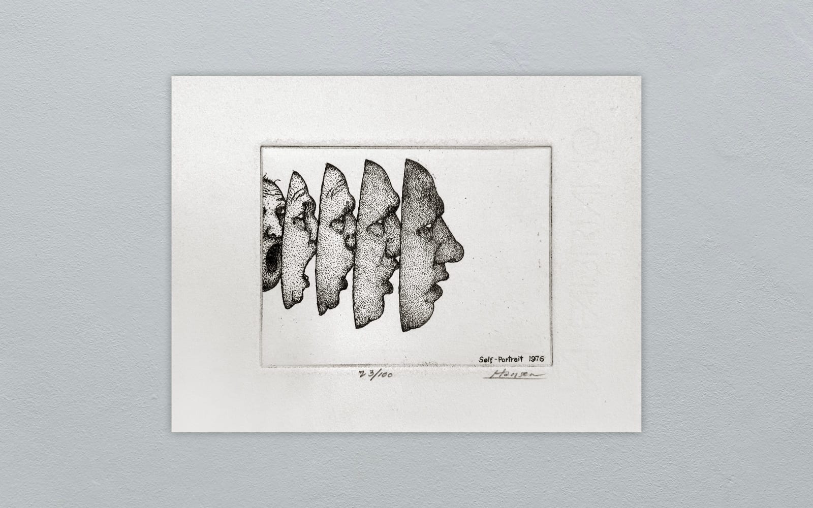 Art Hansen, Self Portrait -1976- 23/100